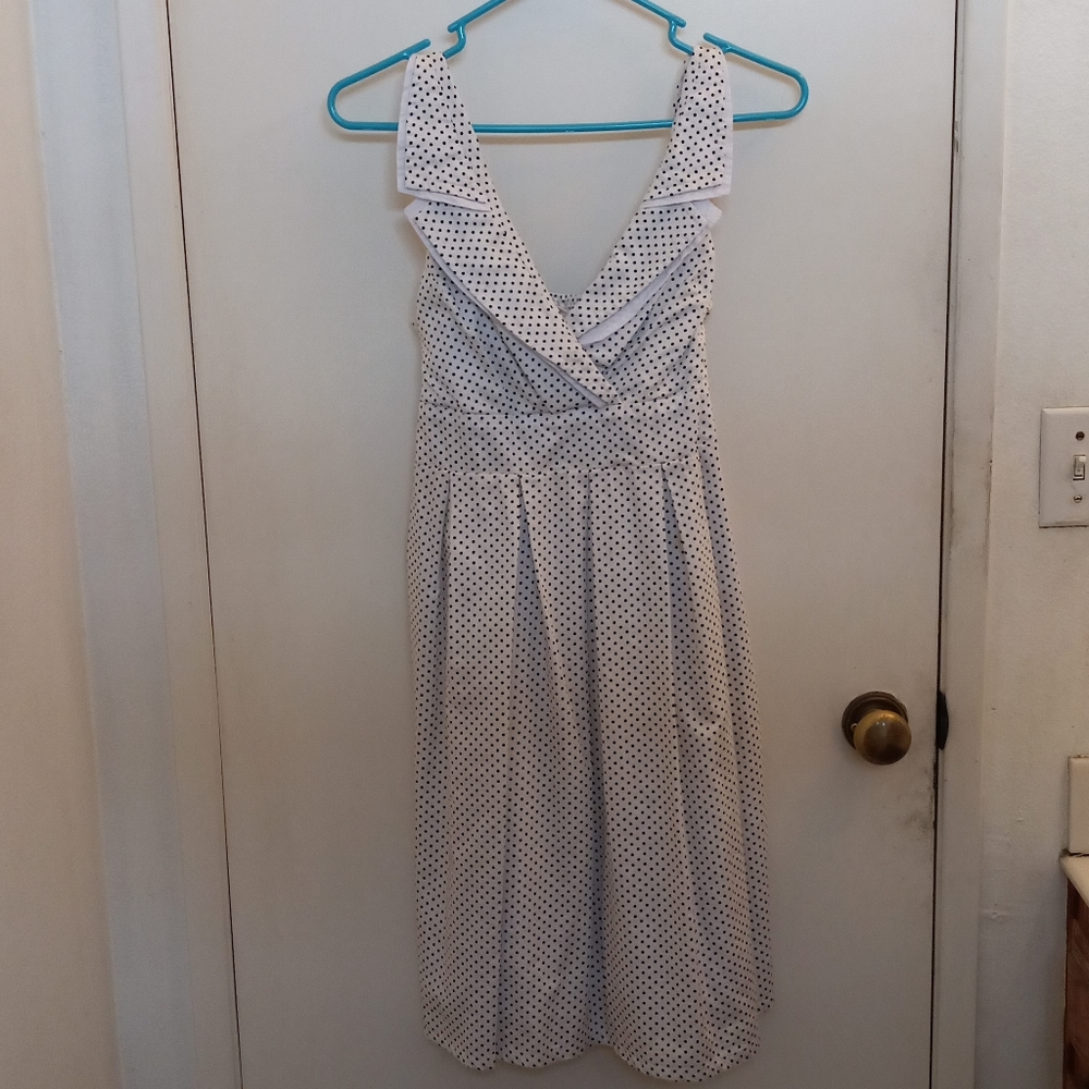 Pink Martini Wht/Blk Polka Dot Dress